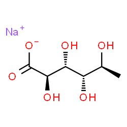 Sodium L-Rhamnonate Structure