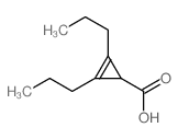 2-Cyclopropene-1-carboxylicacid, 2,3-dipropyl-结构式