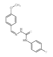 Hydrazinecarbothioamide,N-(4-fluorophenyl)-2-[(4-methoxyphenyl)methylene]- picture