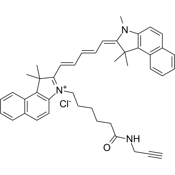 Cyanine5.5 alkyne chloride Structure