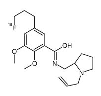 5-(3-fluoranylpropyl)-2,3-dimethoxy-N-[[(2S)-1-prop-2-enylpyrrolidin-2-yl]methyl]benzamide Structure