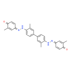 4,4'-Bis(3-methyl-4-hydroxyphenylazo)-3,3'-dimethyldiphenyl Structure