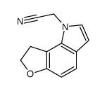 2-(7,8-dihydrofuro[2,3-g]indol-1-yl)acetonitrile结构式