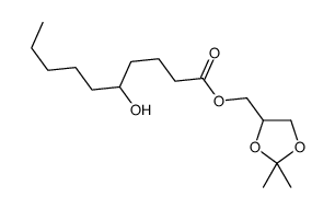 isopropylidene glyceryl-5-hydroxydecanoate Structure