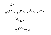 4-Butoxy-2,6-pyridinedicarboxylic acid Structure