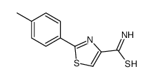 2-(4-methylphenyl)-1,3-thiazole-4-carbothioamide Structure