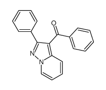 3-Benzoyl-2-phenylpyrazolo[1,5-a]pyridine结构式