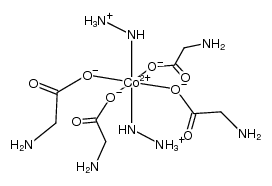 hydrazinium cobalt glycinate Structure