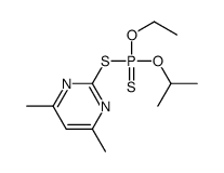 (4,6-dimethylpyrimidin-2-yl)sulfanyl-ethoxy-propan-2-yloxy-sulfanylidene-λ5-phosphane结构式