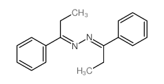 1-Propanone, 1-phenyl-,2-(1-phenylpropylidene)hydrazone Structure