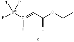 (E)-(3-乙氧基-3-氧代丙-1-烯-1-基)三氟硼酸钾结构式