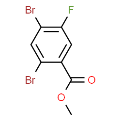 Methyl 2,4-dibromo-5-fluorobenzoate structure