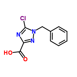 1-Benzyl-5-chloro-1H-1,2,4-triazole-3-carboxylic acid Structure