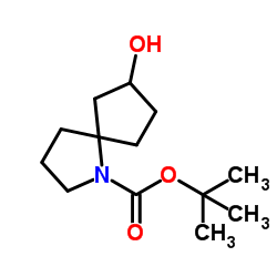 2-Methyl-2-propanyl 7-hydroxy-1-azaspiro[4.4]nonane-1-carboxylate Structure