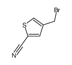 4-(溴甲基)噻吩-2-甲腈结构式