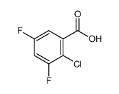 2-氯-3,5-二氟苯甲酸结构式