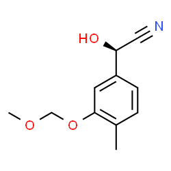 (R)-3-METHOXYMETHOXY-4-METHYLMANDELONITRILE结构式