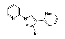 2-(4-bromo-1-pyridin-2-ylpyrazol-3-yl)pyridine Structure