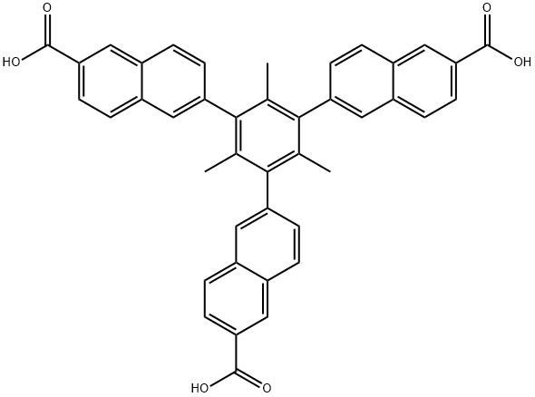 6,6',6''-(2,4,6-trimethylbenzene-1,3,5-triyl)tris(2-naphthoic acid) picture