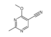 4-甲氧基-2-甲基嘧啶-5-甲腈结构式