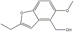 (2-ethyl-5-methoxybenzofuran-4-yl)methanol Structure