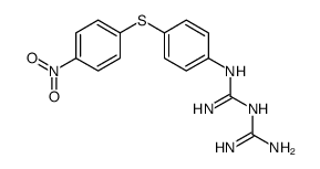 1-[4-[(4-Nitrophenyl)thio]phenyl]biguanide结构式