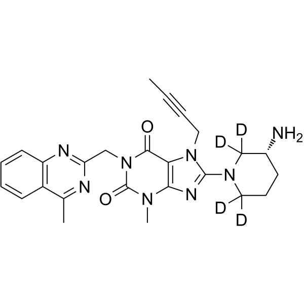Linagliptin-d4 Structure