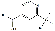 (2-(2-Hydroxypropan-2-yl)pyridin-4-yl)boronic acid结构式