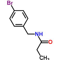 PROPANAMIDE, N-[(4-BROMOPHENYL)METHYL]- structure