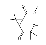 methyl (1R,3R)-3-(2-hydroxy-2-methylpropanoyl)-2,2-dimethylcyclopropane-1-carboxylate Structure