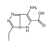 1H-Pyrazolo[5,1-c]-1,2,4-triazole-6-carboxylicacid,7-amino-3-ethyl-(9CI) Structure