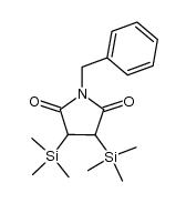 1-benzyl-3,4-bis(trimethylsilyl)pyrrolidine-2,5-dione Structure