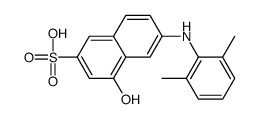 6-(2,6-dimethylanilino)-4-hydroxynaphthalene-2-sulfonic acid Structure