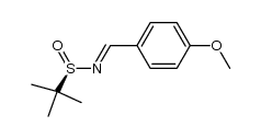 (RS,E)-N-(4-methoxybenzylidene)-2-methylpropane-2-sulfinamide Structure