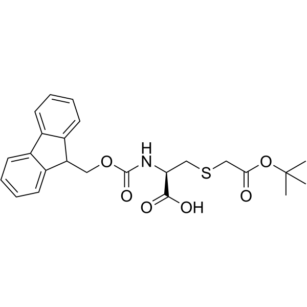 Fmoc-L-Cys(Boc-Methyl)-OH Structure