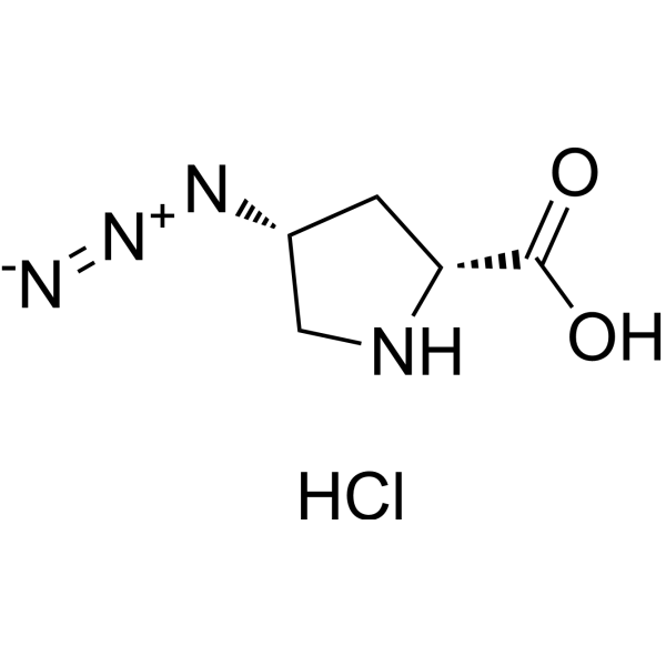 (2R,4R)-H-D-Pro(4-N3)-OH hydrochloride结构式