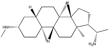 (20S)-3β-(Methylamino)-5α-pregnan-20-amine structure