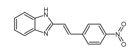 (E)-2-(4-nitrostyryl)-1H-benzo[d]imidazole结构式