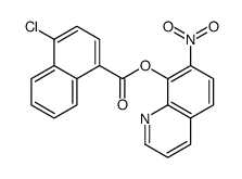 (7-nitroquinolin-8-yl) 4-chloronaphthalene-1-carboxylate结构式