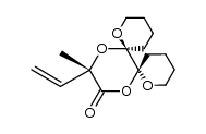 (6R,7R,15S)-15-methyl-15-vinyl-1,8,13,16-tetraoxadispiro[5.0.57.46]hexadecan-14-one结构式