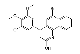 6-bromo-4-(3,4,5-trimethoxyphenyl)-3,4-dihydro-1H-benzo[h]quinolin-2-one结构式