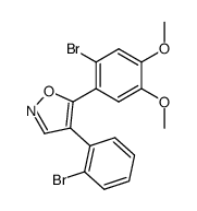 4-(2-bromophenyl)-5-(2-bromo-4,5-dimethoxyphenyl)isoxazole结构式