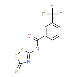 N-(3-THIOXO-3H-1,2,4-DITHIAZOL-5-YL)-3-(TRIFLUOROMETHYL)BENZENECARBOXAMIDE结构式