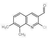 2-CHLORO-7,8-DIMETHYL-3-QUINOLINECARBALDEHYDE structure