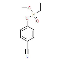 Ethylphosphonic acid methyl 4-cyanophenyl ester structure