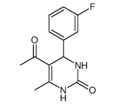 2(1H)-Pyrimidinone,5-acetyl-4-(3-fluorophenyl)-3,4-dihydro-6-methyl-(9CI) Structure