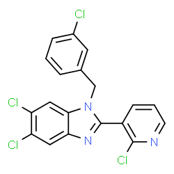 5,6-DICHLORO-1-(3-CHLOROBENZYL)-2-(2-CHLORO-3-PYRIDINYL)-1H-1,3-BENZIMIDAZOLE picture