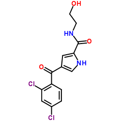 4-(2,4-Dichlorobenzoyl)-N-(2-hydroxyethyl)-1H-pyrrole-2-carboxamide Structure