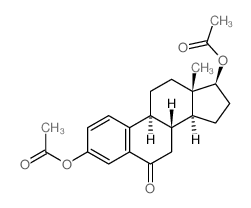 [(8S,9S,13S,14S,17S)-3-acetyloxy-13-methyl-6-oxo-8,9,11,12,14,15,16,17-octahydro-7H-cyclopenta[a]phenanthren-17-yl] acetate结构式