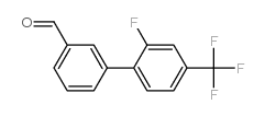 3-(2-Fluoro-4-(trifluoromethyl)phenyl)benzaldehyde结构式